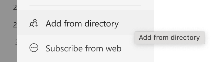 Text States: "Add from directory."