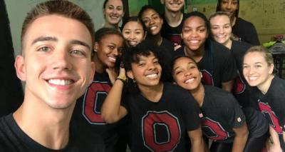 Students posing in Brazil