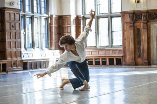 Wesley Tyree practicing for Dance Uptown.