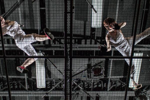 Dancers perform under David Covey's lighting system.